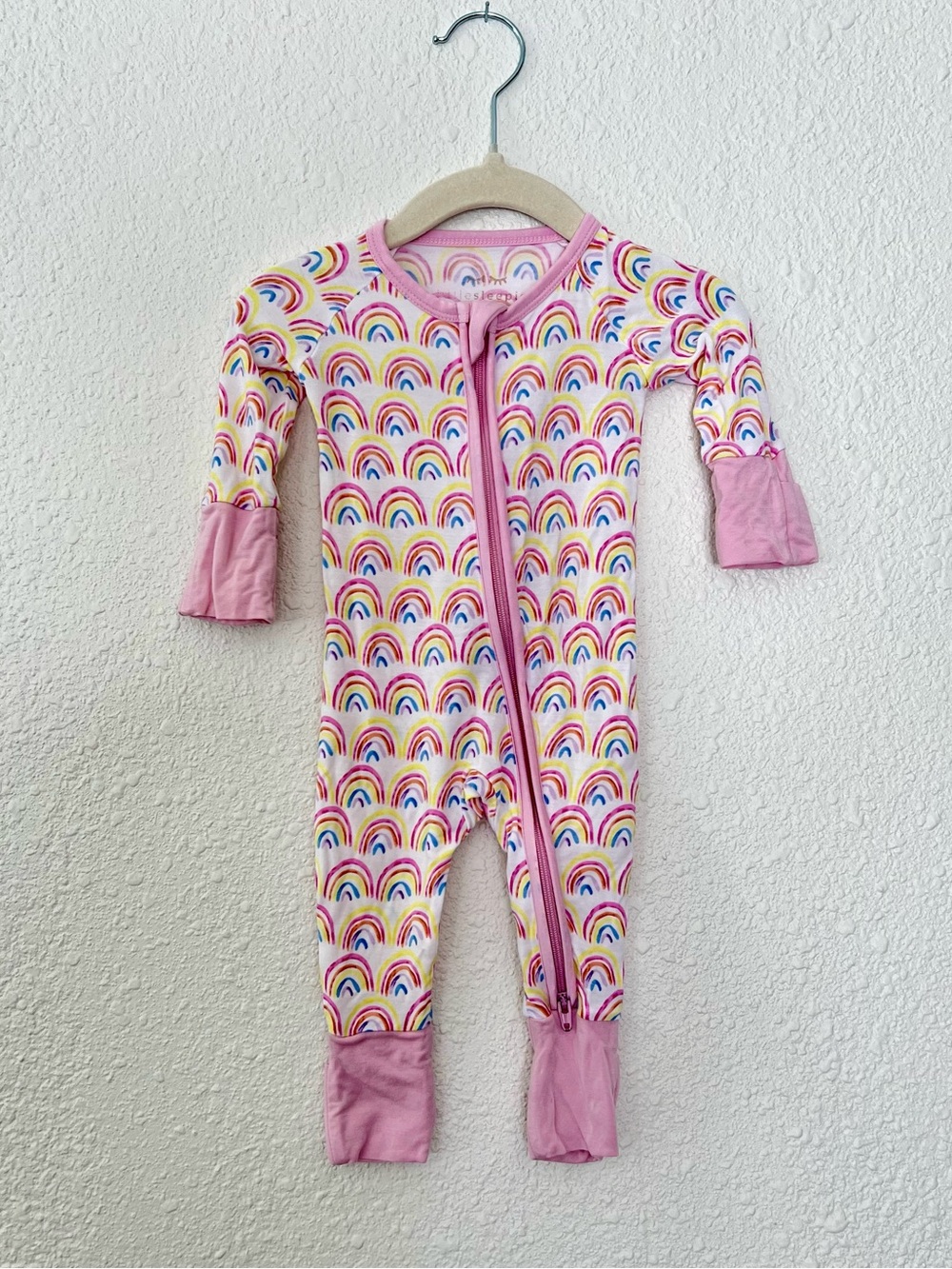 Little Sleepies Pastel Rainbows Zippy - Picture 2 of 5